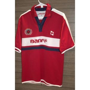 TeePee Sports Red Canada Soccer Polo size Small